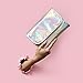 Harley Jam Travel Jewelry Organizer for Rings, Necklaces, Bracelets, Earrings, Tangle-Free, Travel Earring Organizer for Women’s Accessories, Foldable, Small Zip Bag, Holographic Iridescent Colors