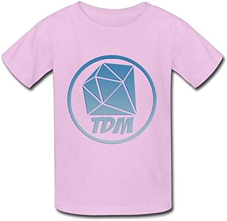 Senben Kid's The Diamond Minecart DAN TDM Logo T-shirt Pink S