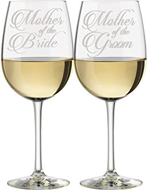 Mother of the Bride &amp; Mother of the Groom Wine Glasses