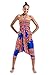 Harem Pants Unisex Dashiki Jumpsuit Harem Pants for Men & Women in Blue