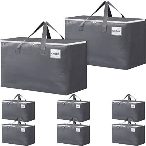 BlissTotes Large Moving Boxes with Zippers & Handles Moving Supplies