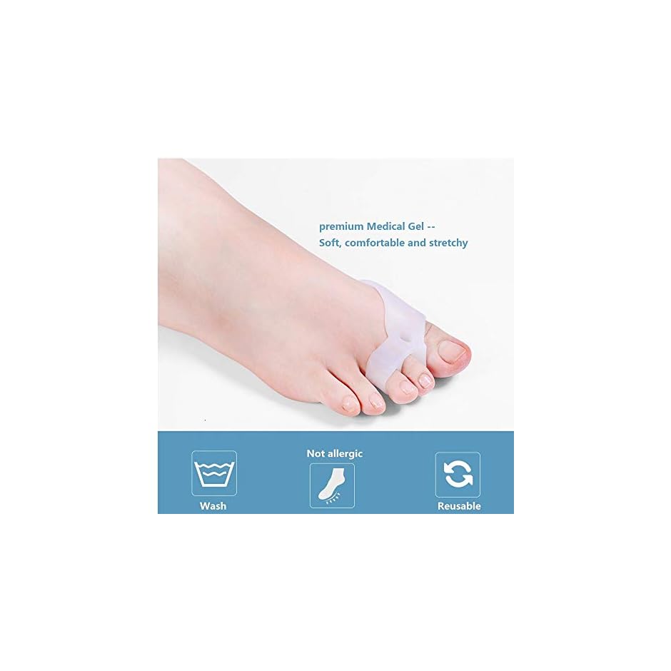 DUORUI Toe Straightener Hammer Toes, Bunion Corrector, Toe Spreaders