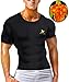 NINGMI Sauna Suit for Men Short Sweat Suits Neoprene Body Shaper Sauna Shirt Workout Waist Trainer Vest Tummy