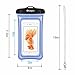 Waterproof Case, 2 Pack Clear Universal Waterproof Cell Phone Case, Transparent Dry Bag, Pouch, Snowproof Dirtproof for iPhone 6S Plus 5S, Samsung Galaxy S7 S6 Edge, Note 5 4 - Blue, Green