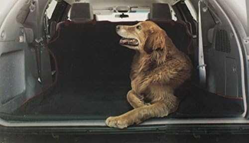 Pet Cargo Liner for SUV Dog Car Seat Cover Auto Cargo Liner Black with Red Border and Straps Waterproof, Machine Washable by ILOVEPETS