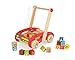 Janod ABC Walking Trolley with Blocks, 16.14 inches Tall, (J05379)