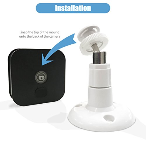 Camera Mount for Blink XT w/Mounting Connector Bracket (8 cm White 3