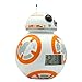 BulbBotz Star Wars BB-8 Kids Light up Alarm Clock | White/Orange | Plastic | 3.5 inches Tall | LCD Display | boy Girl | Official