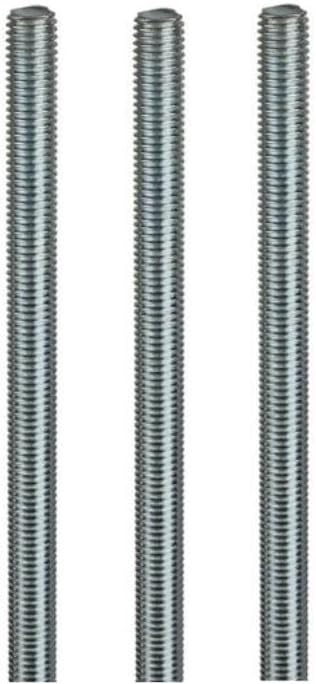 Nuts About Bolts 5x M10 x 1000mm Threaded Bar Zinc Plated Steel Rod Studding