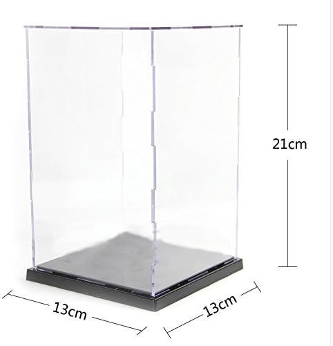 KENGEL 13X13X21CM Assembly Transparent Clear Acrylic Toys Display Dustproof Protection Showcase Case Box