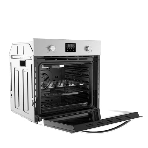 Empava 24" Single Gas Wall Oven with Bake Broil Rotisserie Functions