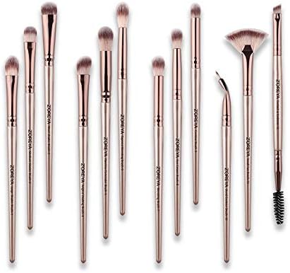 fghdf ZOREYA Professional Eyeshadow Makeup Brush Set Essential Eye Makeup Brushes