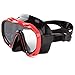 Whale An-ti Fog Dive Mask Scuba Diving Goggles,Waterproof and Quick Adjustable Snorkeling Masks for Men & Women-Red