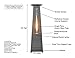 True Commercial (Propane) Hammered Bronze 3-Sided Pyramid Style Quartz Tube Patio Heater with Wheels (LP)