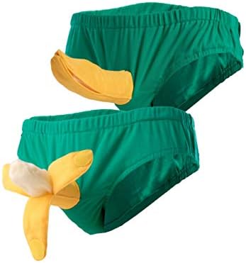 wellin international Hilarious 3D Banana Underwear Costume, Sexy Banana Halloween Costume Briefs, Funny Gift, for Him