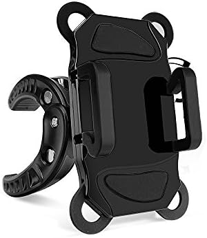 Universal Bike Phone Mount, SX Sport Adjustable Bicycle Cradle Holder with Rubber Grips