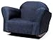 Keet Roundy Rocking Kid's Chair, Navy Microsuede