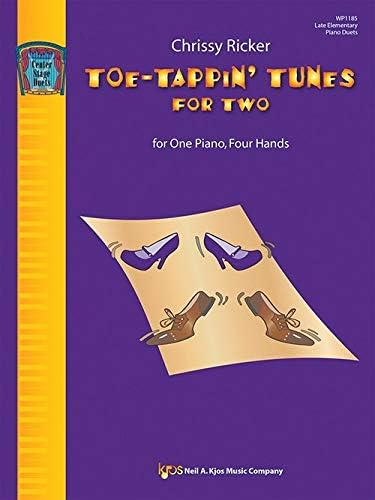 WP1185 - Toe-Tappin' Tunes for Two - One Piano Four Hands - Ricker (English and German Edition)