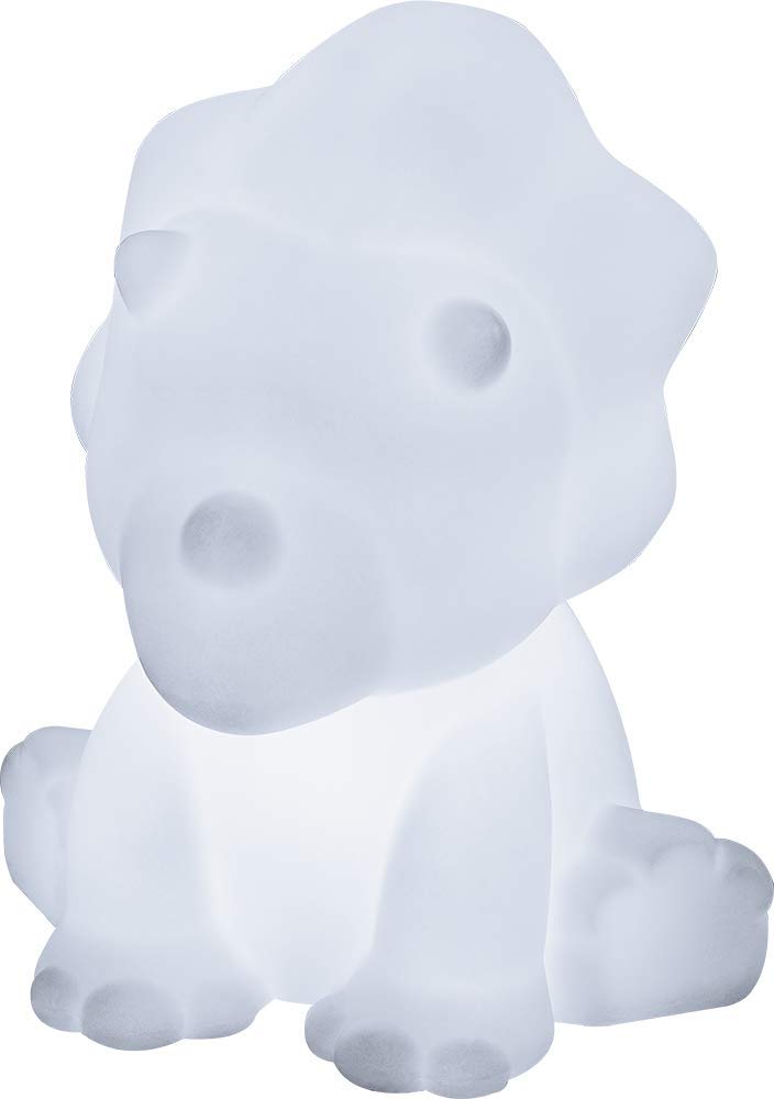 BigBen Sound BTLSDINO Bright Dinosaur Wireless Speaker with Bluetooth, MP3, USB Multi-Coloured