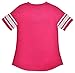 Disney Adult Junior Fashion Football Tee Minnie Mouse 28 Pink (X-Large)