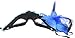 Venetian Style Lace with Rhinestone Liles Costume Masquerade Mardi Mask (Blue)
