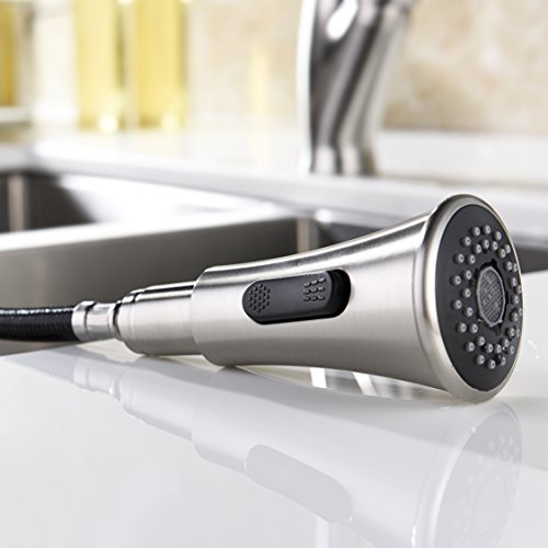 Kitchen Faucet with Pull Down Sprayer Oil Rubbed Bronze Delle Rosa Elegant Single Handle Solid Brass Pull Out Pre-rinse Sprayer Kitchen Sink Faucet