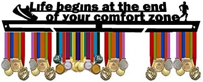 Sportivo Life Begins at End of Your Comfort Zone 30 inch Medal Hanger