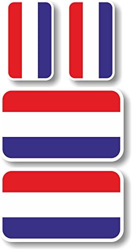 Vinyl sticker/decal Extra small 45mm & 35mm Netherlands flags - group of 4