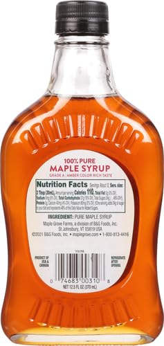 MAPLE GROVE FARMS PURE MAPLE SYRUP, 12.5 OZ
