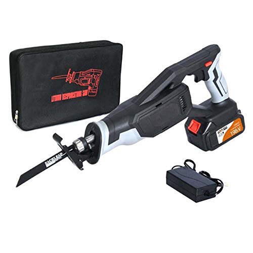 SIRUL 198TV Säbelsäge, tragbare kabellose elektrische 2000-mAh-Li-Ionen-Batterie Säbelsäge, Variable…