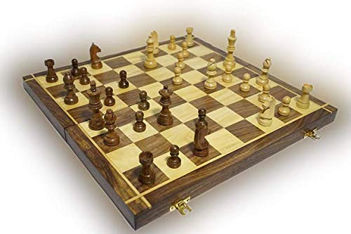 (K&K) 16 Inch Chess Board Set with Pieces (Handcrafted) Fordable Product