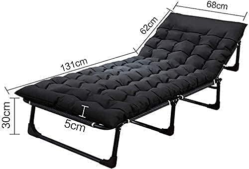 Liegestuhl Sonnenliege Gartenliege Lounge Sessel Klappbare Schwerelosigkeit Chaiselongues Patio Liegestuhl Einzelbett… – Bild 2
