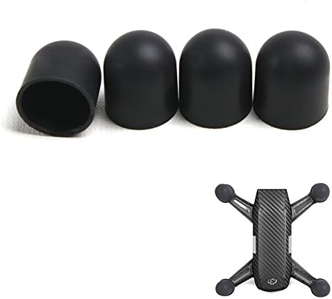 Joint Vcitory 4pcs Spark Silicone Motor Cap Dust-proof Cover Protector Protective Motor Guard Cap for DJI SPARK (Black)