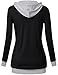 Messic for Juniors Sweaters & Hoodies, Women's Slim Fit 1/4 Oblique Zipper Hoodie Sweatshirt,Black,Medium