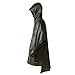 4ucycling Light Weight Easy Carry Wind Raincoat and Outdoor Rain Jacket Poncho,Army-Green,One Size