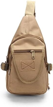 WILDA OUTDOOR Multi Functional 1000D Waterproof Small Military Tactical Sling Chest Pack Nylon Hunting Molle Single Shoulder Bag for Outdoor Hiking Cycling (Tan)