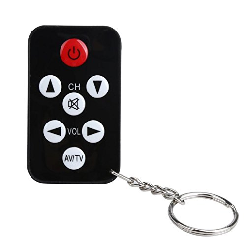 Clearance ! áƒ¦ Ninasill áƒ¦ Exclusive TV Mini Keychain Universal Remote Control for Philips Sony Panasonic Toshiba LO (Black)