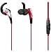 Audio-Technica ATH-CKX5iSRD SonicFuel in-Ear Headphones with in-Line Mic & Control, Red