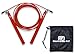 Garage Fit Speed Jump Rope - Cable Jump Rope - Speed Rope - Jumping Ropes for Fitness with Carry Bag (Red)