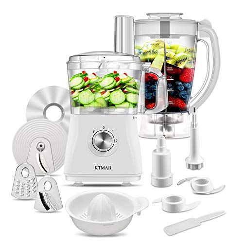 KTMAII CY312 Food Processor and Blender with 5 Cup Mixing Bowl, 2