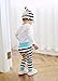 SEYOUAG Baby Girl Fall Clothes Long Sleeve Little Sister Bodysuit Striped Pants Winter Outfits Sets 4Pcs 3-6 Months