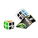 V-Cube Pillowed 2 Cube Toy, White/Multicolor