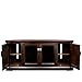 Leick Home Chocolate Cherry Corner TV Stand, 60 inch, Brownbronze