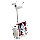 DecoBros Toilet Tissue Paper Roll Holder, Chrome Finish