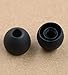 ALXCD Ear Tip for MEE M6 Pro Earphone, SML & Double Flange Soft Silicone Replacement Earbud EarGel EarTip, Fit for MEE M6 Pro Earphone [4 Pair] (Black)