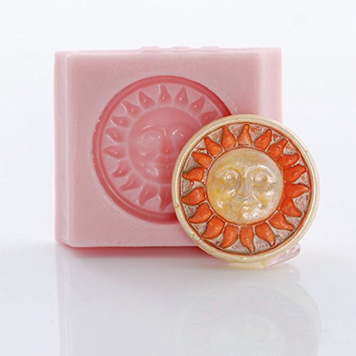 Sun Button Silicone Mold Food Safe Fondant, Chocolate, Candy, Mint, Resin, Polymer Clay, Jewelry, Craft Mold - Thumbnail 3