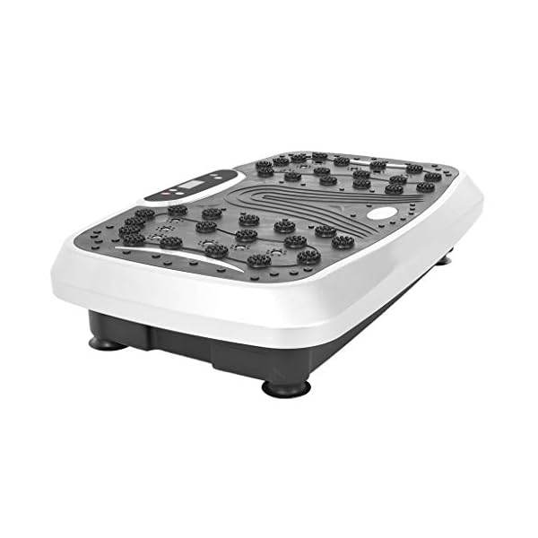 Jiasuz-Vibration-Plate-Exercise-Machine-Full-Whole-Body-Workout-Home-Massager-and-Fitness-Platform-Weight-Loss-Toning-with-Resistance-BandRemote-Control-and-Support-220IbsSilver Jiasuz Vibration Plate Exercise Machine Full Whole Body Workout Home Massager and Fitness Platform Weight Loss & Toning, with Resistance Band,Remote Control and Support 220Ibs,Silver