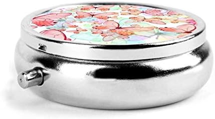 ピンクのかわいい蝶 ピルケース 薬ケース サプリメントケース 携帯用 習慣薬箱 薬入れ コンパクトシール付き B0872nnc33 475円