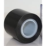 3 Rolls Black Teflon Tape – 33ft Each, 180um Thick, High-Temp (662°F) Adhesive