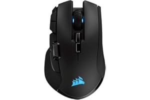 Corsair IRONCLAW RGB Wireless FPS/MOBA Gaming Mouse – 18,000 DPI – 10 Programmable Buttons – Designed for Large Hands – iCUE Compatible – PC, Mac, PS5, PS4, Xbox – Black